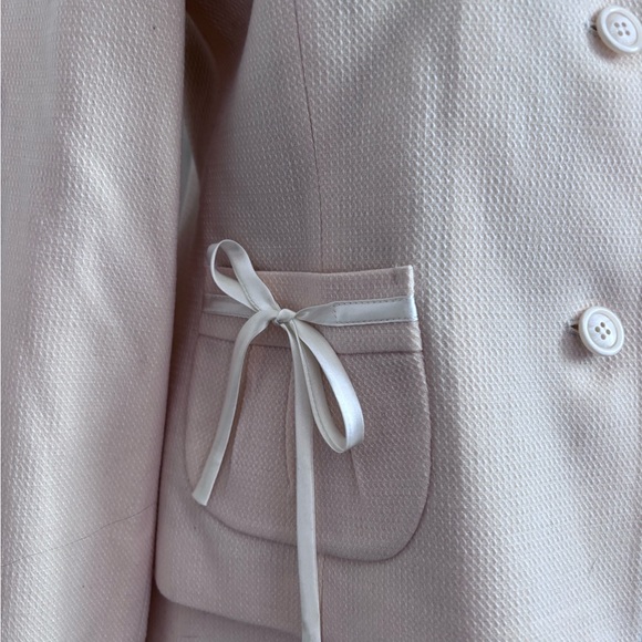 Elegant Cream Pencil Skirt Suit Set with Blazer size US6-8 - Picture 2 of 10